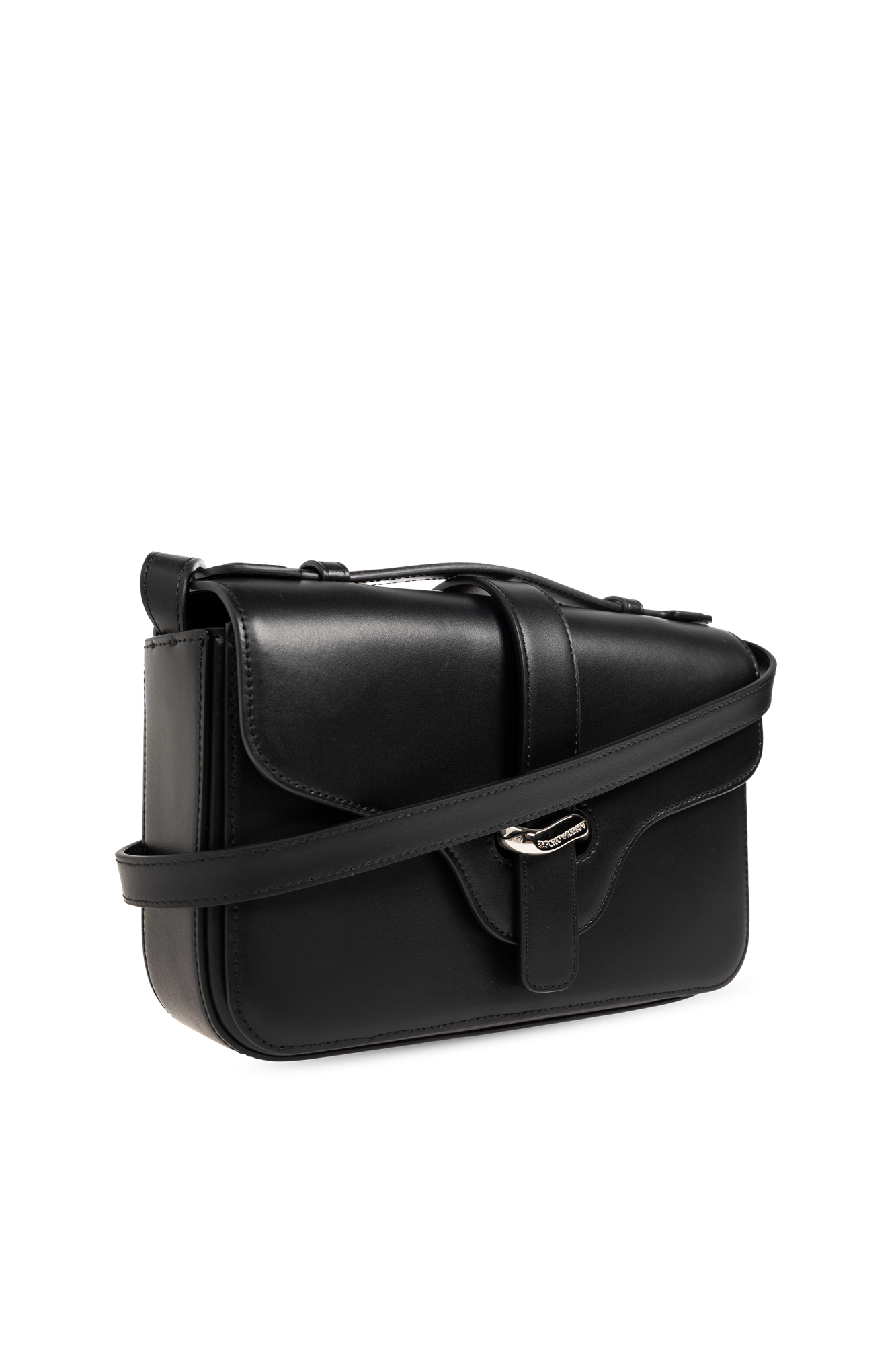 Emporio Armani Leather shoulder bag with logo | Women's | Vitkac